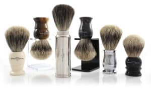 Shaving brushes come in various types 