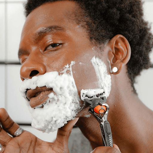 It’s better to shave with the grain for sensitive skin