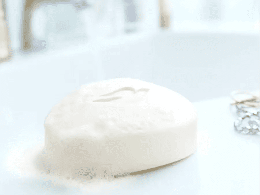 A bar of regular soap is typically about the same size as a puck of shaving soap 