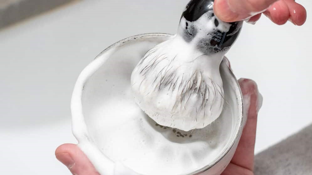 Shaving soap can remove the badger smell, too
